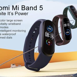 Xiaomi Mi Band 5 Fitness Tracker, Newest 1.1вЂќ Color AMOLED Display Black Sport Band